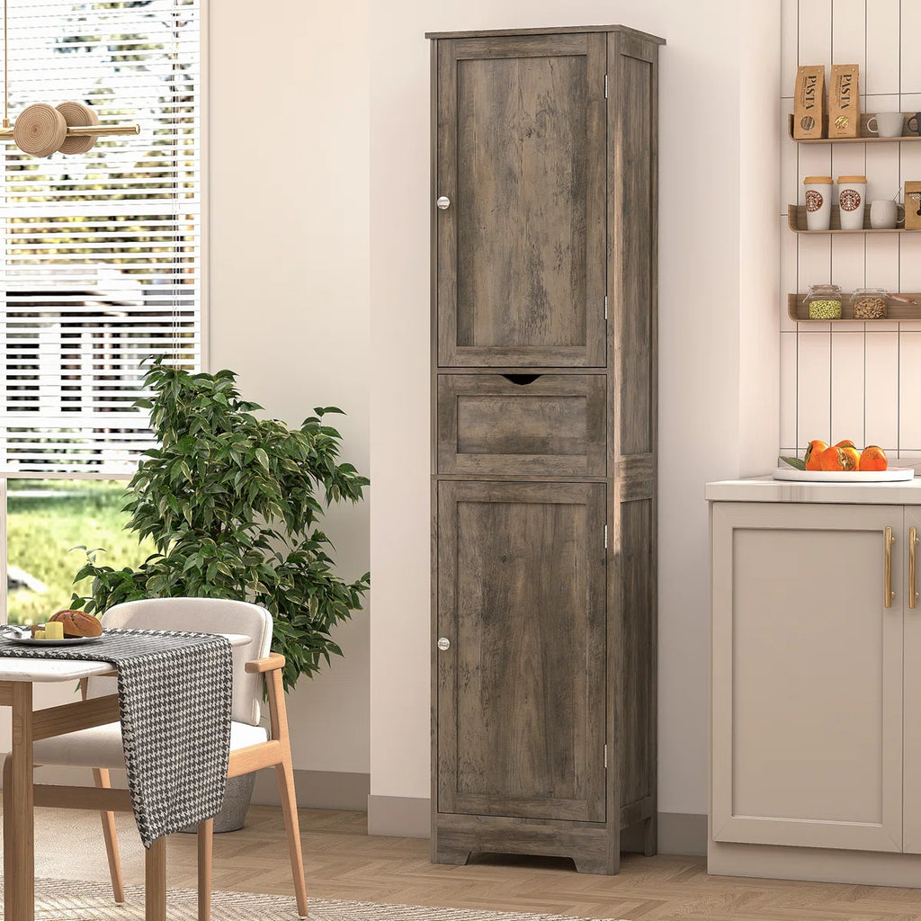 67.13" Tall Storage Cabinet with 2 Doors & 1 Drawer