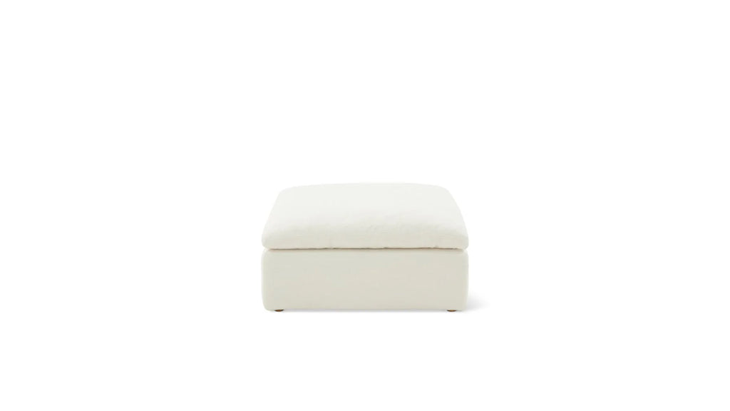 LOLA - Cream Linen Ottoman