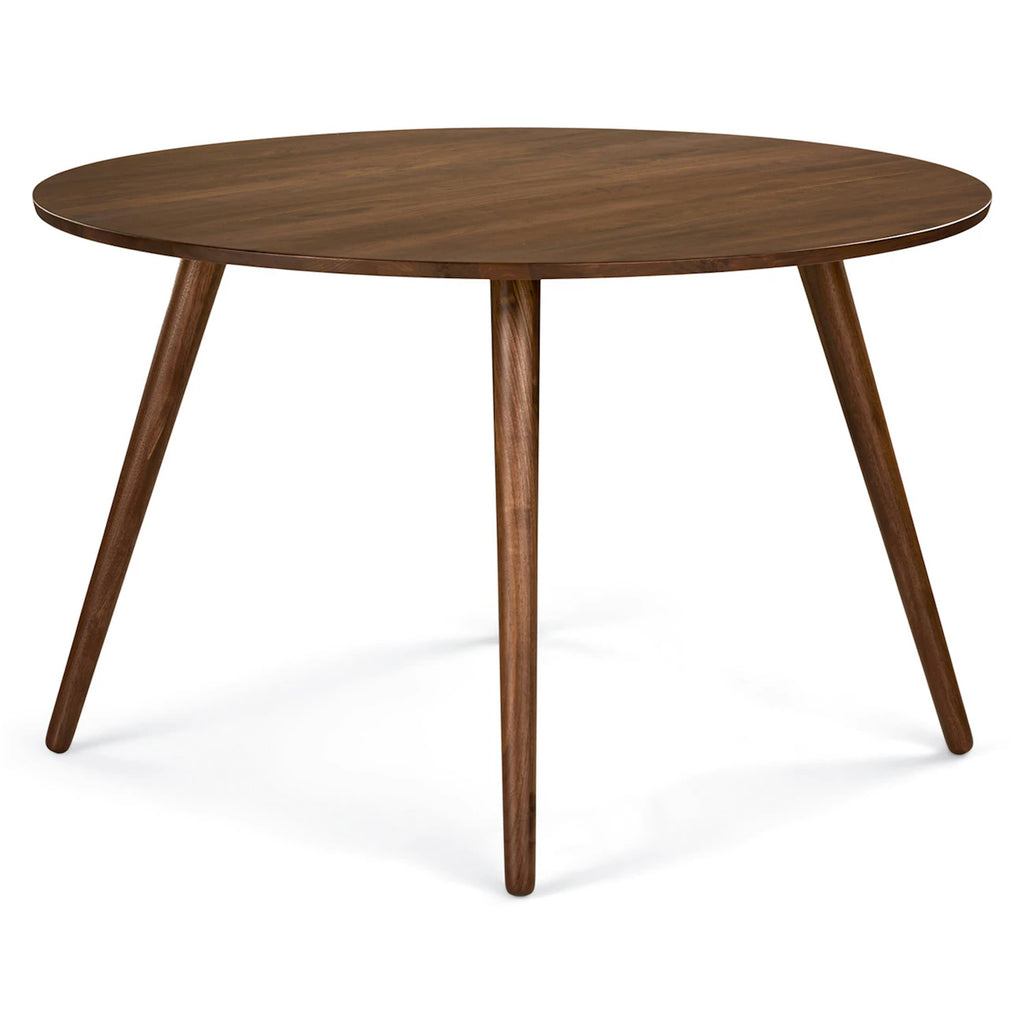 Leno 47" Round Dining Table - Walnut