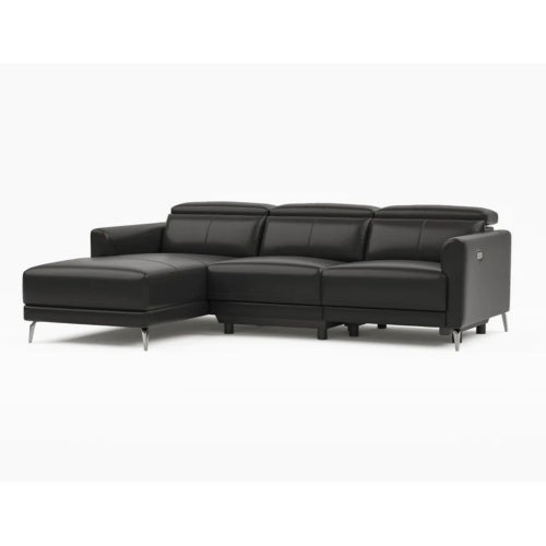 Valencia -  Leather Reclining Sectional Sofa Left Hand Chaise