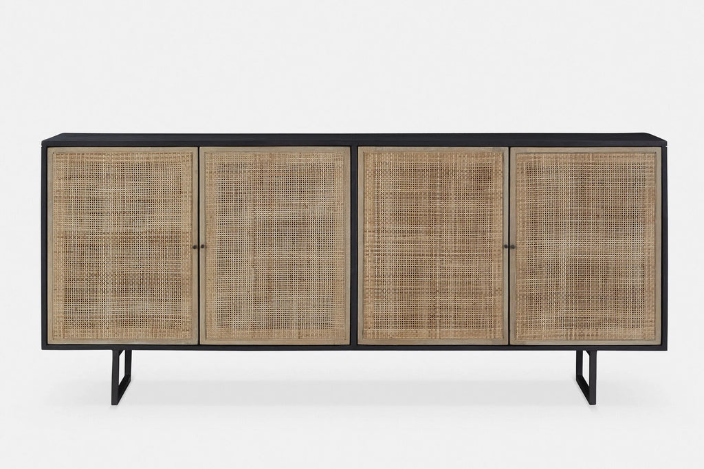 CARMEL - Sideboard with Rattan Doors