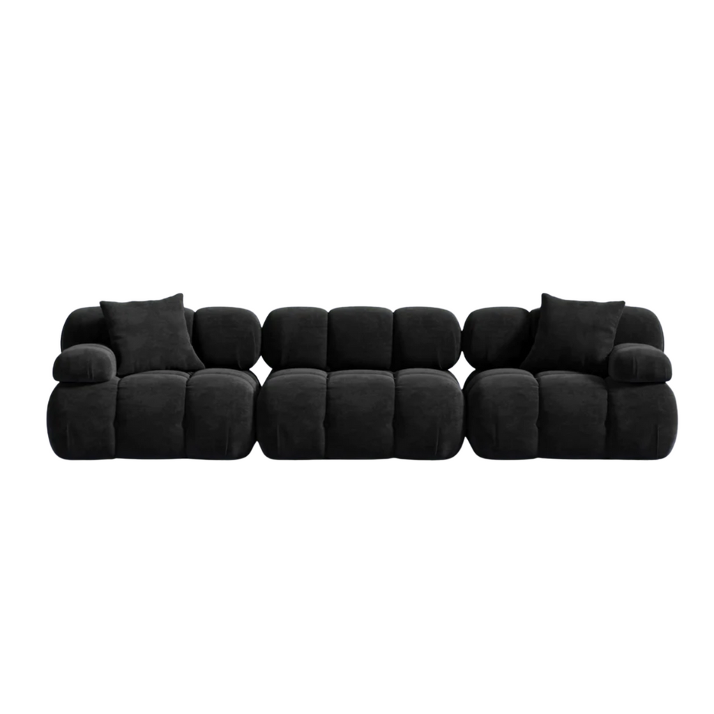 Gorgina - Three Seater - Carbon Black