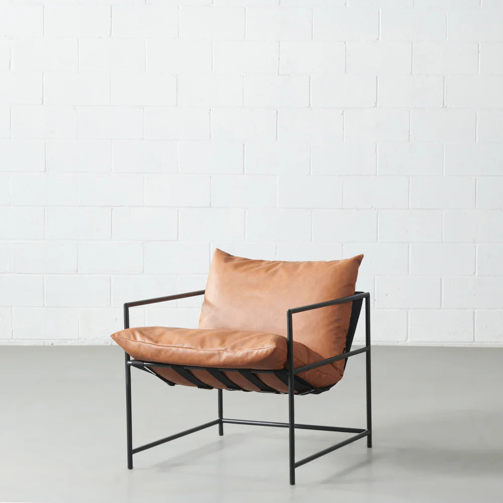 KYOTO - Brown Vegan Leather Chair