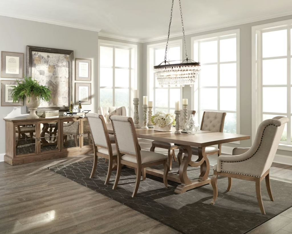 Brockway - Casual Dining 104-inch Extension Dining Table - Barley Brown