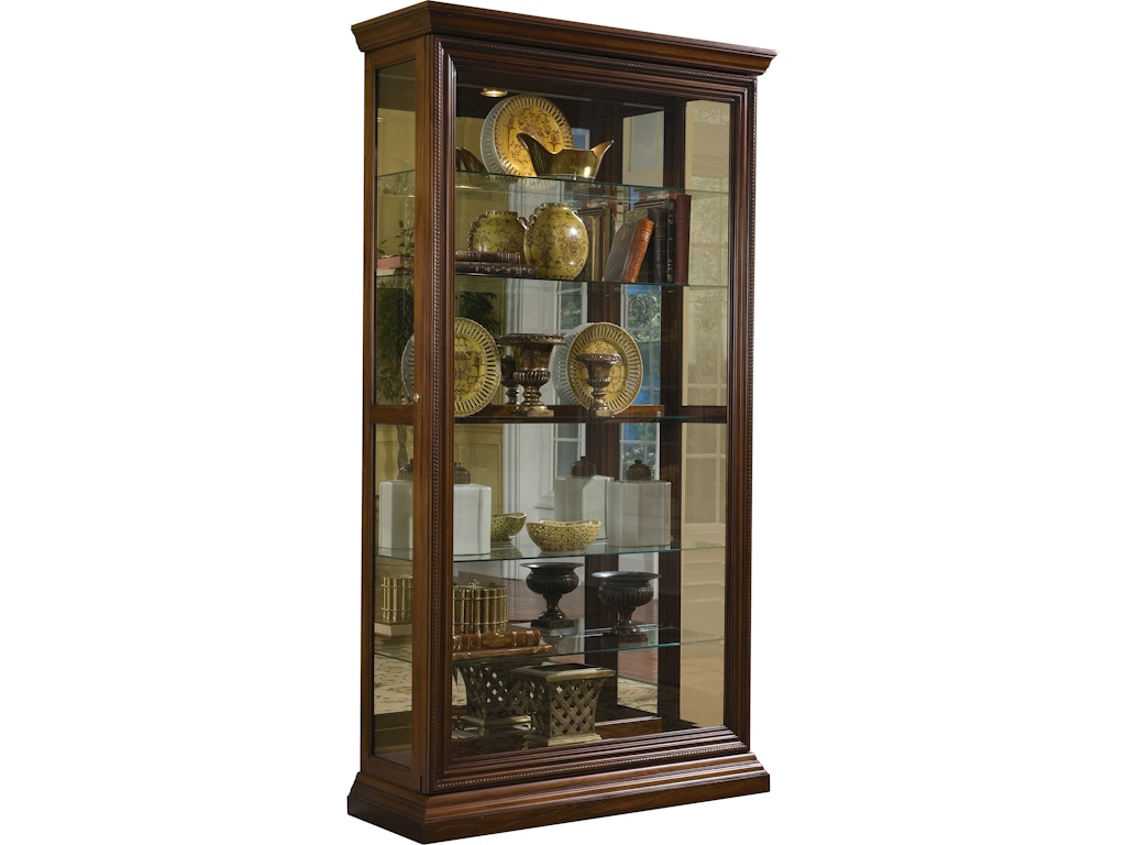 Pulaski Furniture Living Room Two Way Sliding Door Curio
