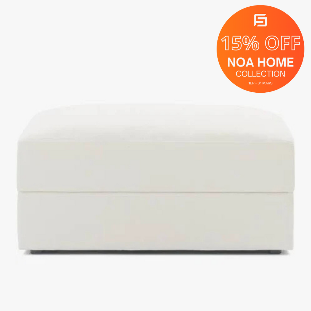 Sydney - Storage Ottoman Ivory