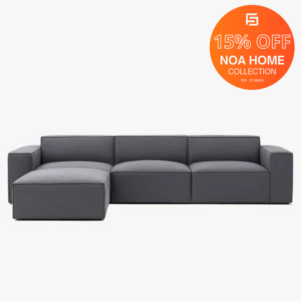 PACIFIC-  Modular Sectional - Charcoal