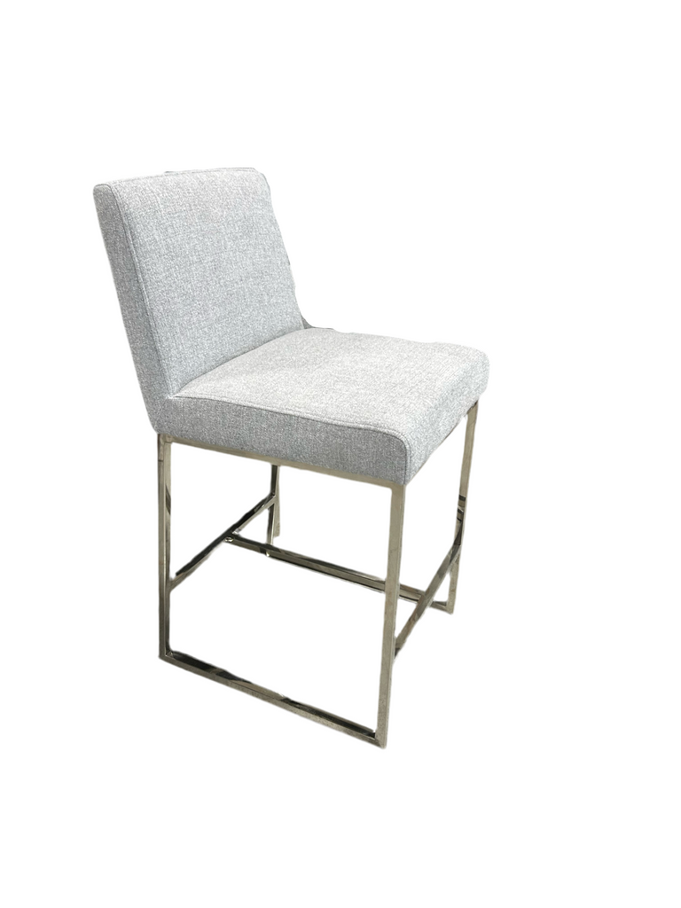 MATEO – Tabouret de comptoir - Gris Clair