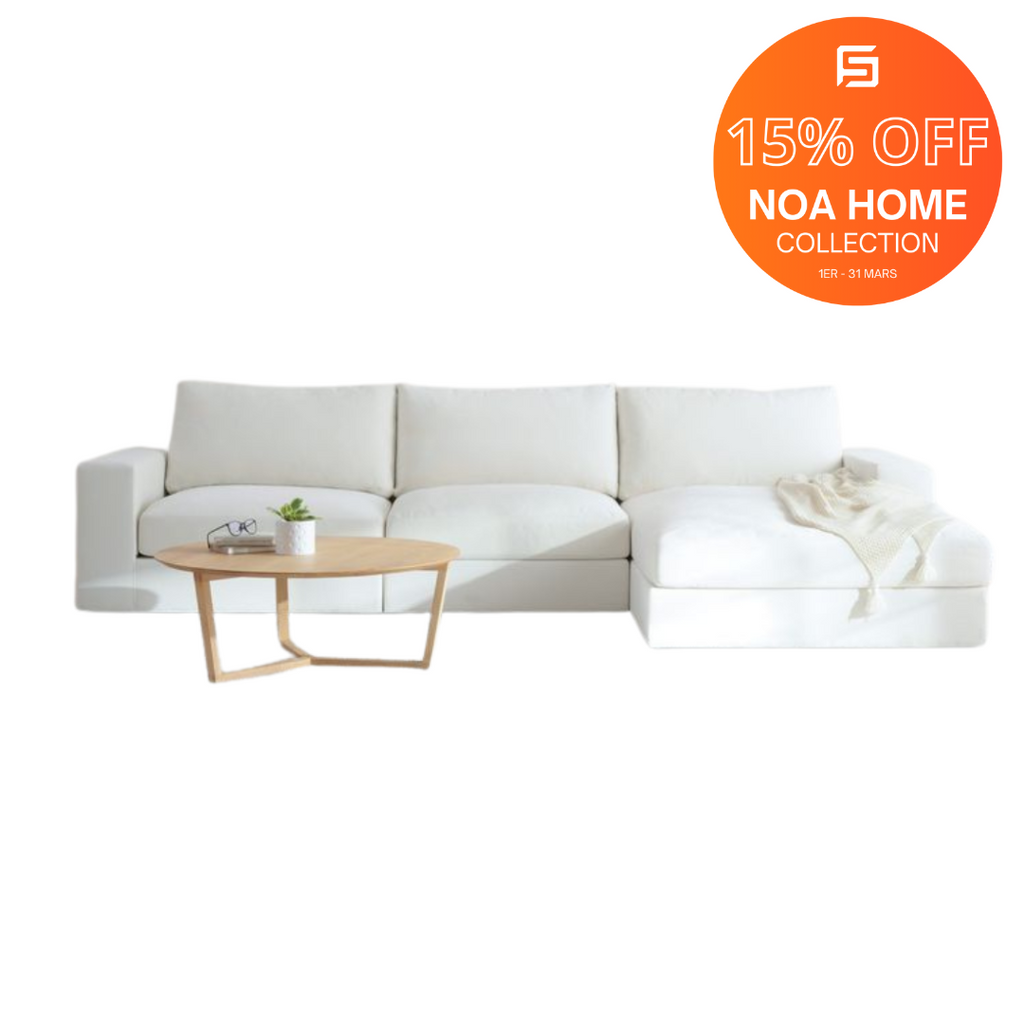 Sydney 3-Piece Sectional Ivory