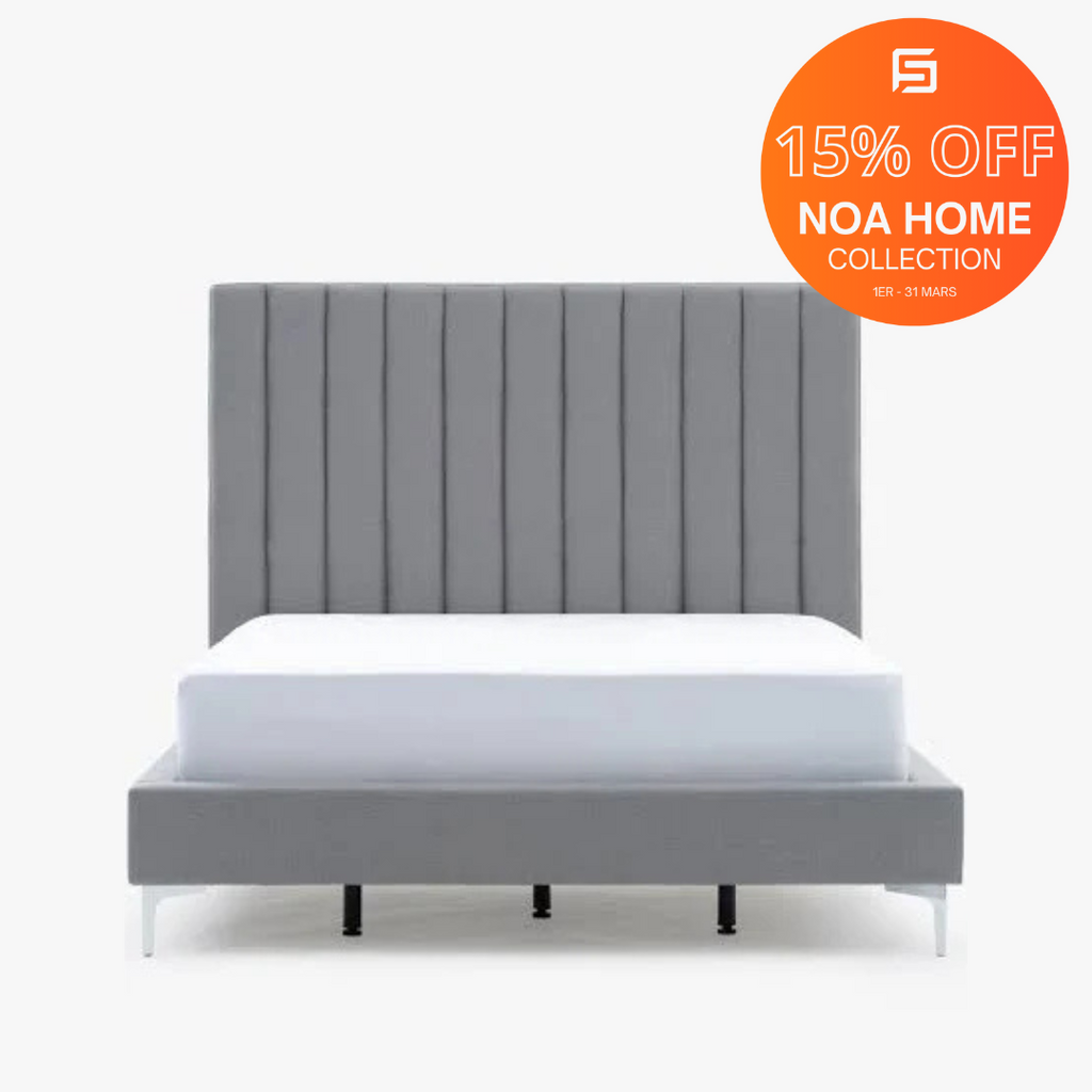 PARKER - Bed King Grey