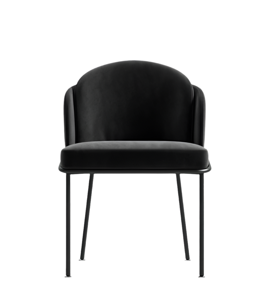 Breeza - Dining Chair - Black Velvet