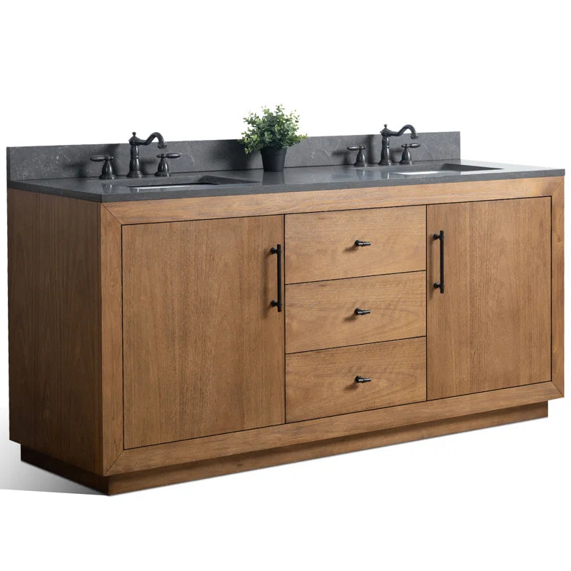 Elmira - Double Bathroom Vanity Set with Top 60"