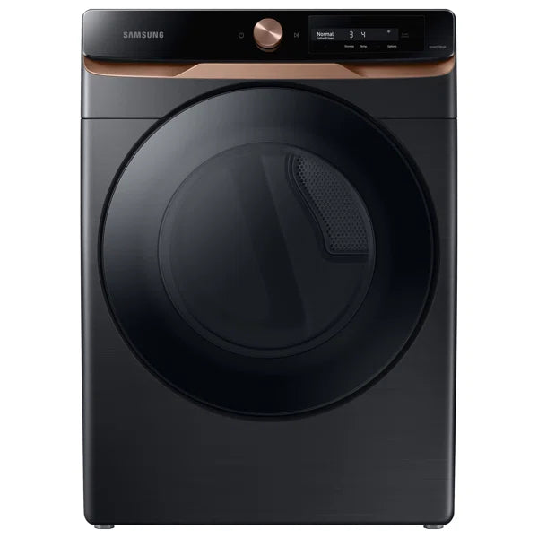 7.5 cu. ft. High Efficiency Stackable Electric Dryer with Steam Dry in Brushed Black