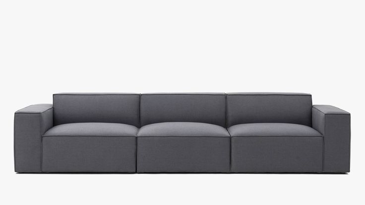 PACIFIC 3-Piece Modular Sofa Charcoal