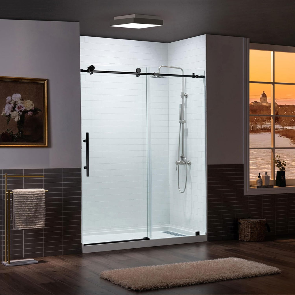 WOODBRIDGE - Frameless Sliding Shower