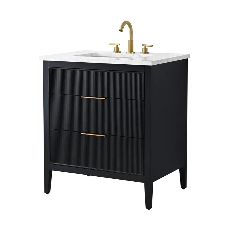 Bilroy - Single Bathroom Vanity with Engineered Stone Top