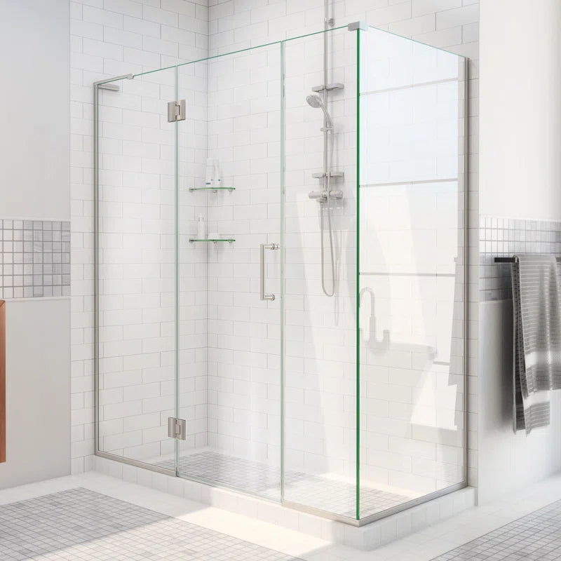 46 in. W x 34 3/8 in. D x 72 in. H Hinged Shower Enclosure