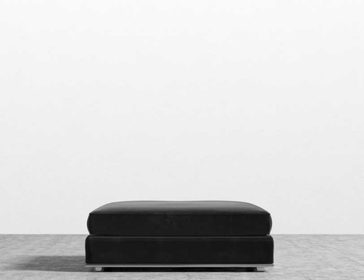 Black Milo Ottoman