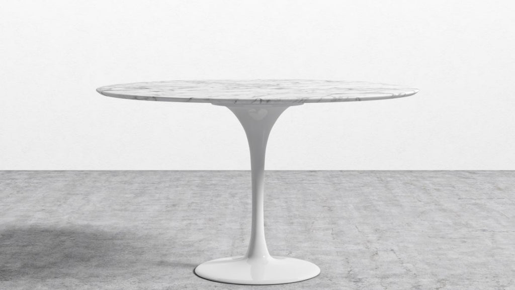 Tulip Table Round - Carrara