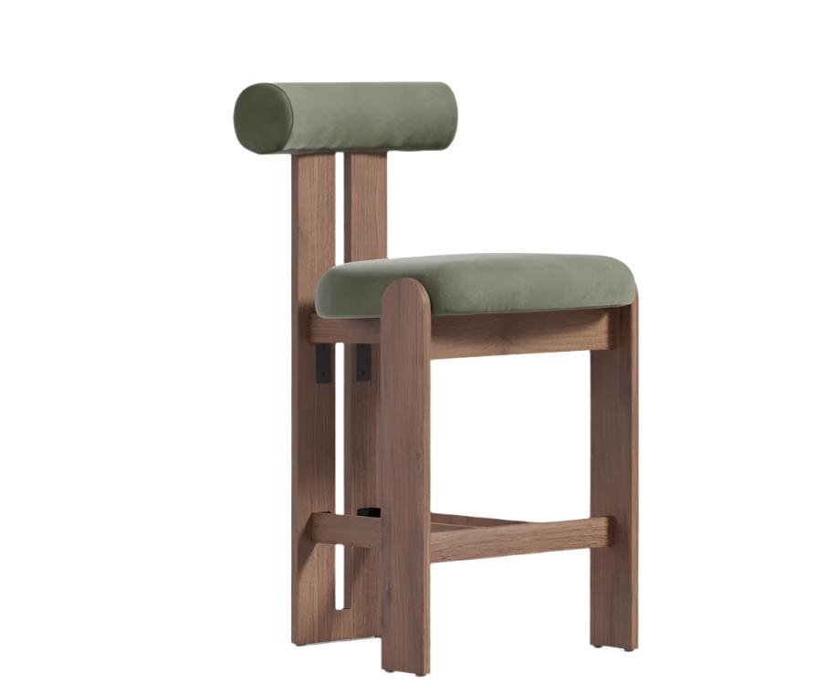 Tabouret de comptoir vert sauge