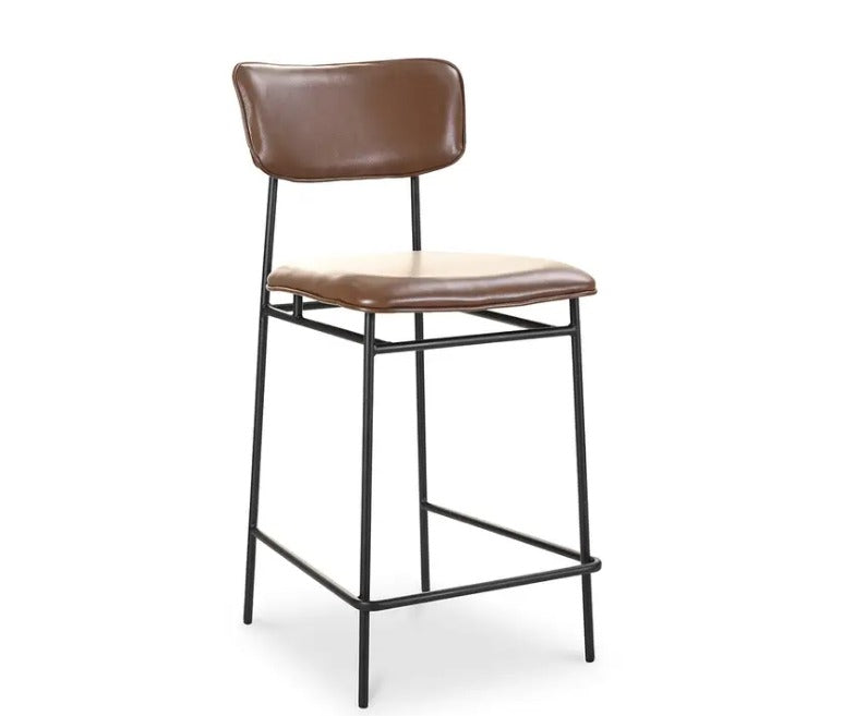 Top Grain Leather Counter Stool