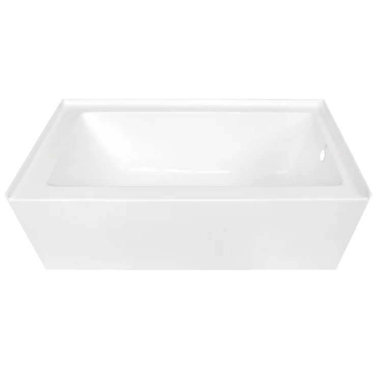 MICK - 60" x 31" Alcove Soaking Acrylic Bathtub