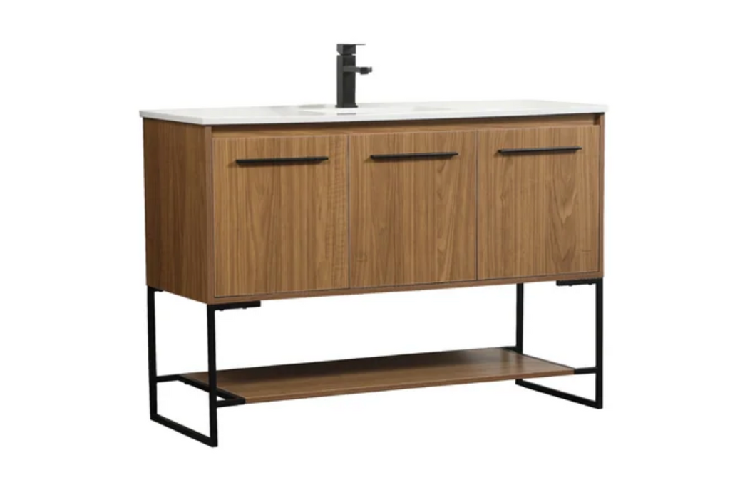 ARIA -Single Bathroom Vanity with Engineered Marble Top 48"