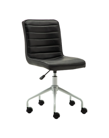 Porthos Home - Cara Faux Leather Armless Swivel Office Chair