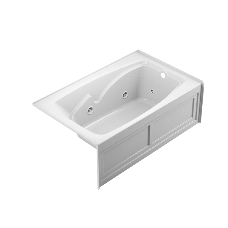 Alcove Whirlpool Bathtub 2 Panel - 60" x 36"