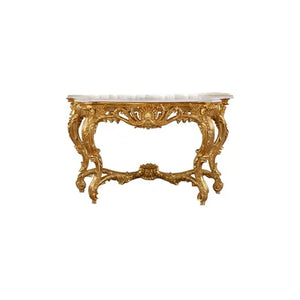 Gold and Marble Console 60,63''