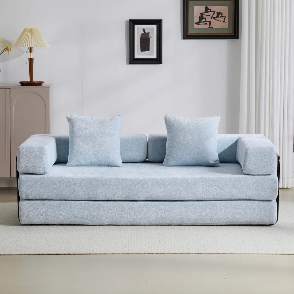 Convertible Sleeper Sofa, Foldable Floor Couch No Assembly