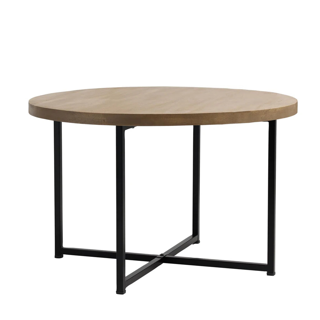 Demetria Metal And Wood Dining Table