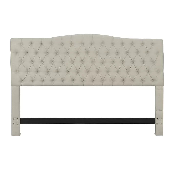 Upholstered Padded Headboard with Contemporary Button Tufting