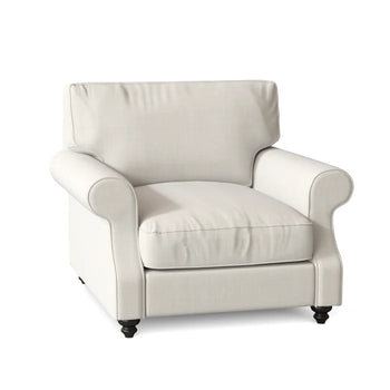 White Upholstered Armchair