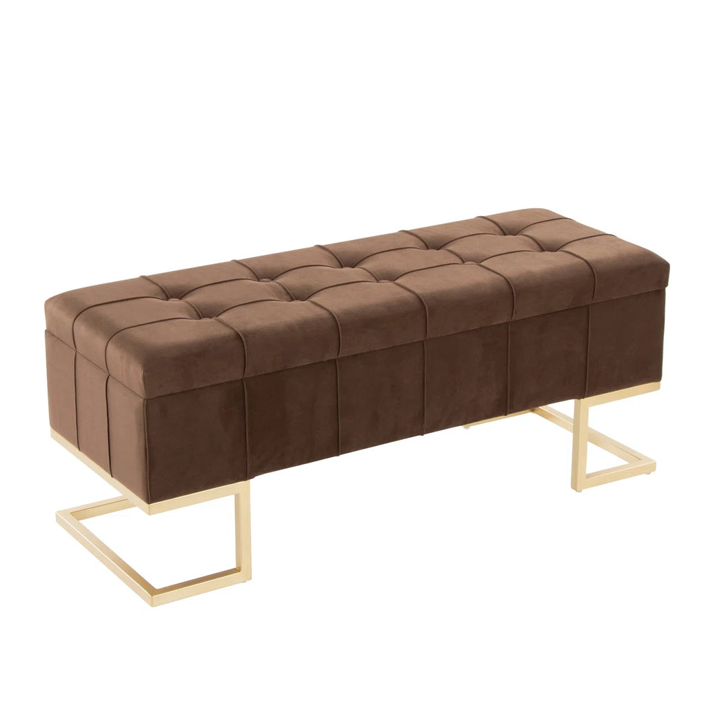 Freea Velvet Upholstered Storage Bench