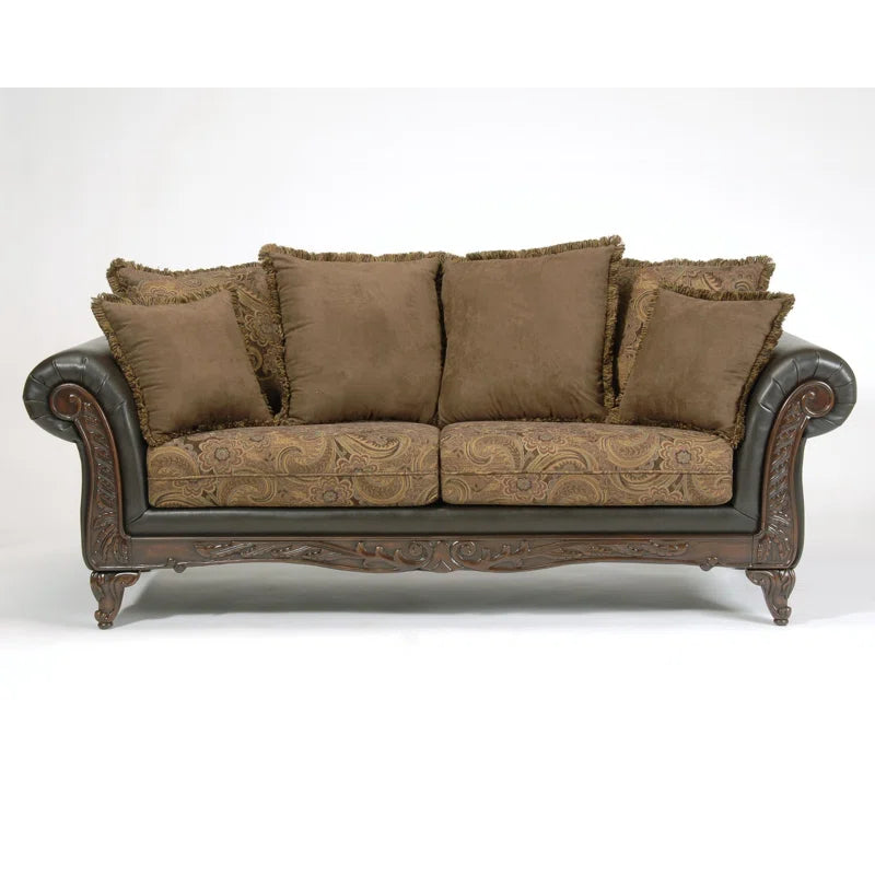 Gasaway 93’’ Upholstered Sofa (missing 1 pillow)