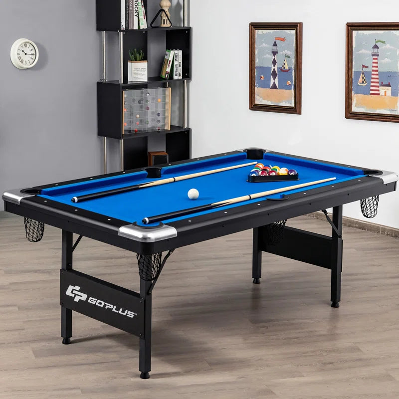 Goplus Foldable Indoor/Outdoor Use Table Billiard Table (89mm Thick)