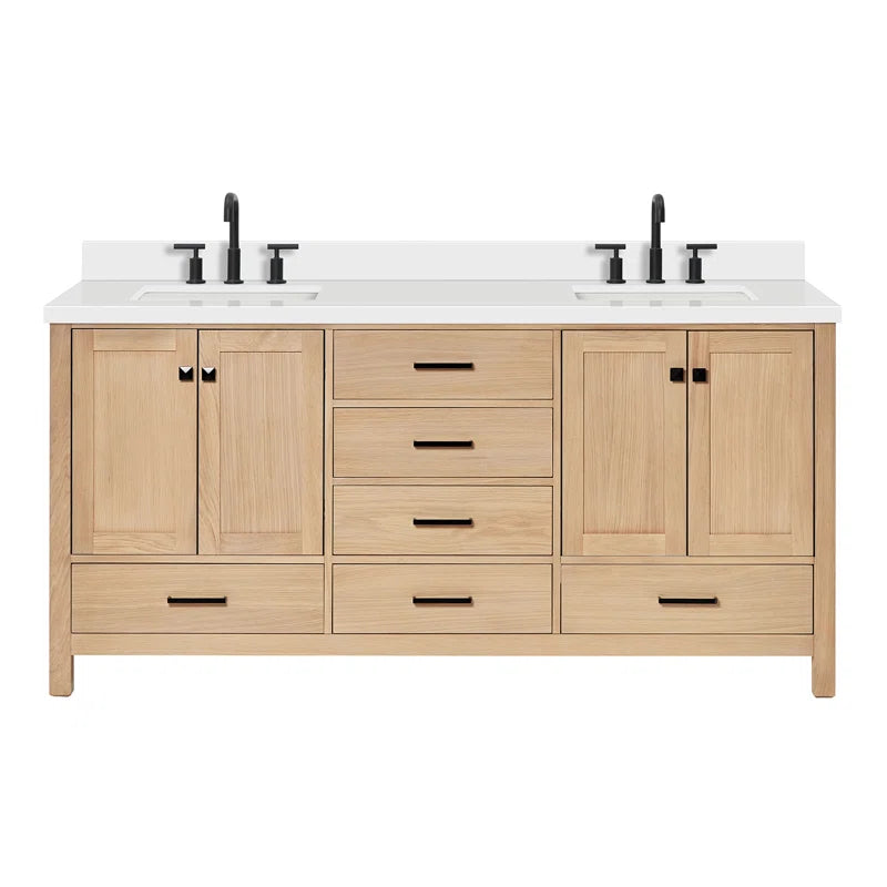 Grevera - 73'' Double Bathroom Vanity (Top Not Included)