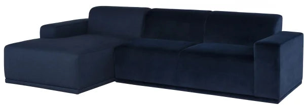Leo - Sectional Sofa (Left - Dusk with Dusk Boucle Chaise)