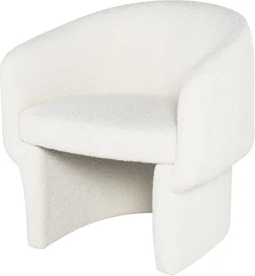 Clémentine Single White Seat Sofa