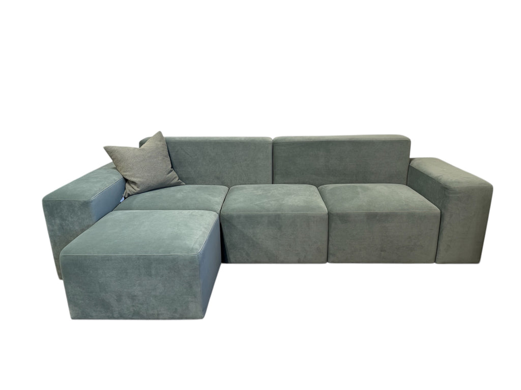 Green Velvet Sectional