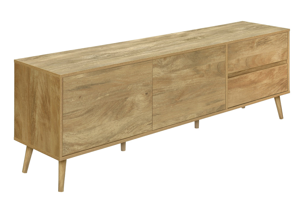 TV Stand - Walnut with Storage 72"L