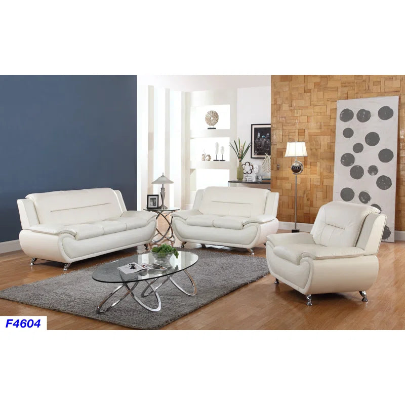 3 - Piece Faux Leather Living Room Set