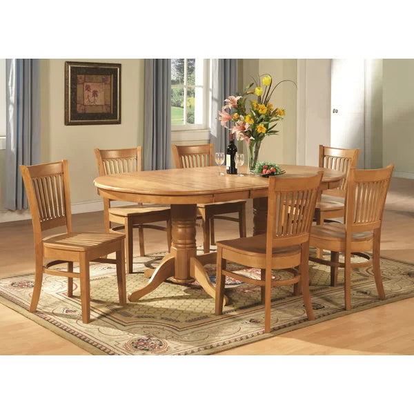 Butterfly Leaf Rubberwood Solid Wood Dining Set
