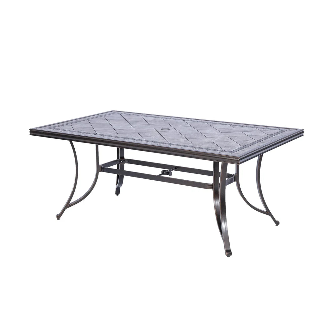 Keeven Square Concrete Outdoor Dining Table