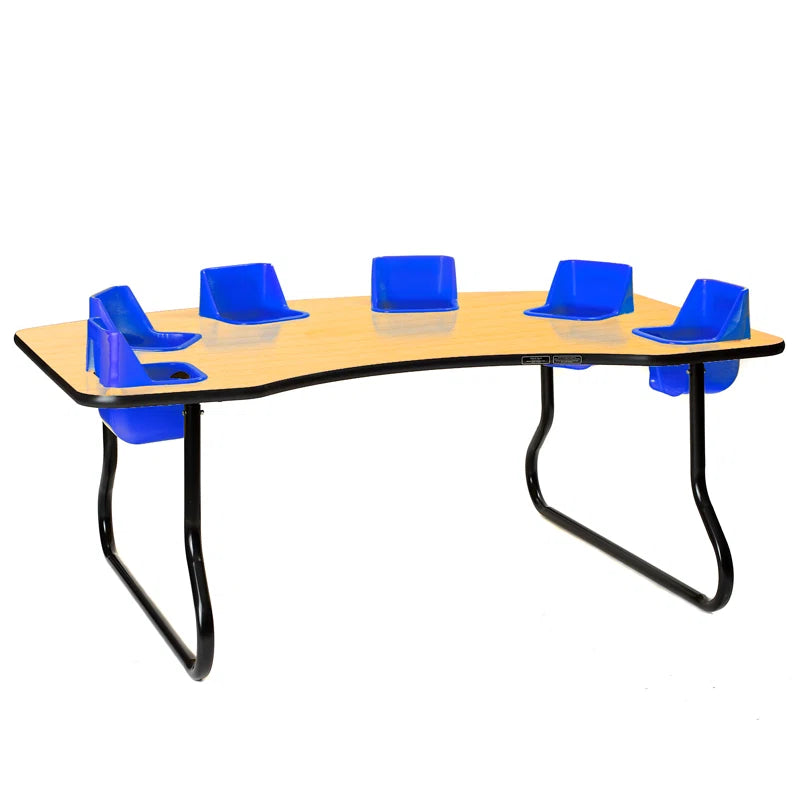 Adjustable Novelty 6 Students Activity Table & Chairs