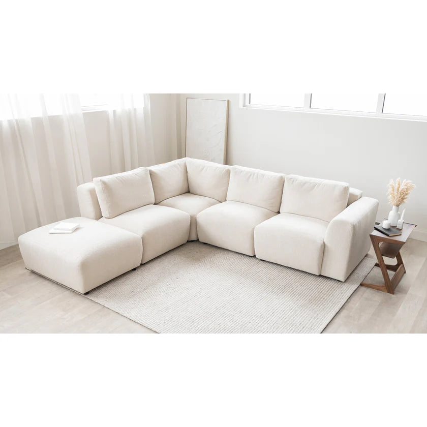 6- Pieces Sand Modular Sofa ( NO OTTOMAN)