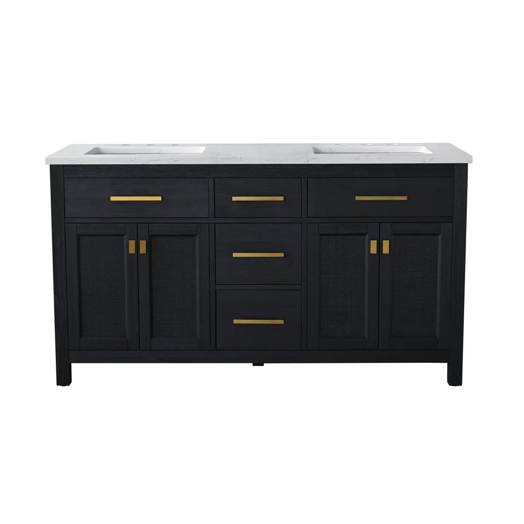 Adela - Meuble de salle de bain double 60 po