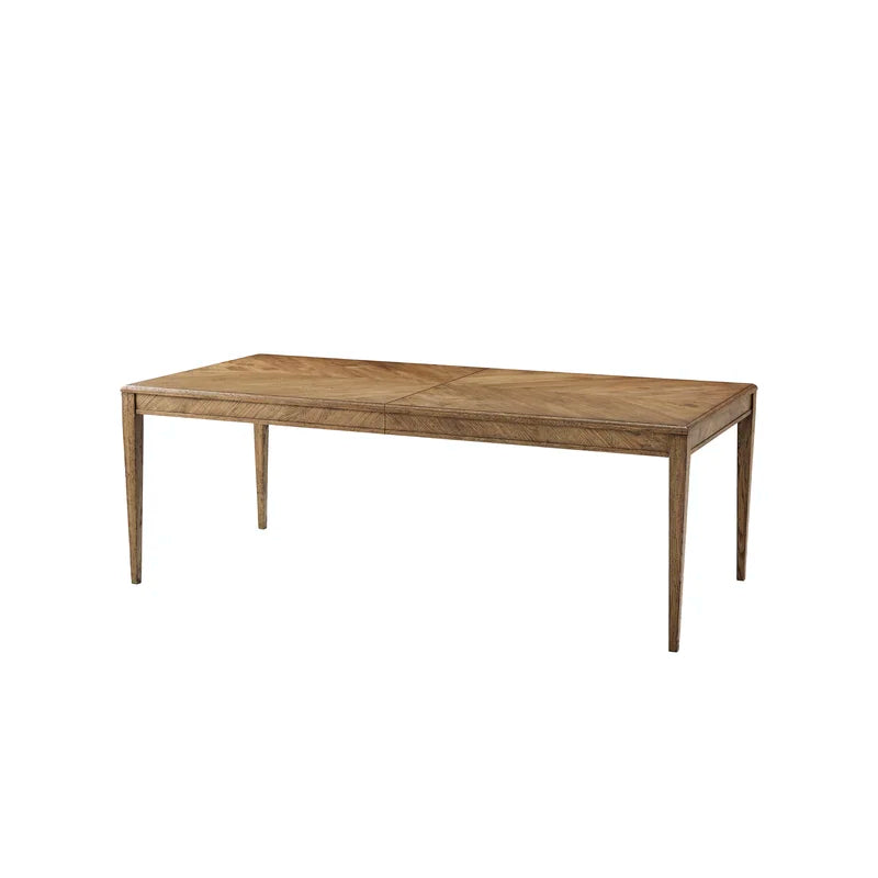 106" Solid Oak Dining Table