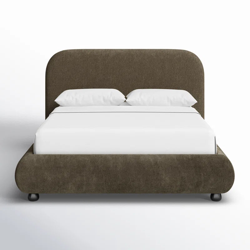 RIELLE - Queen Upholstered Platform Bed